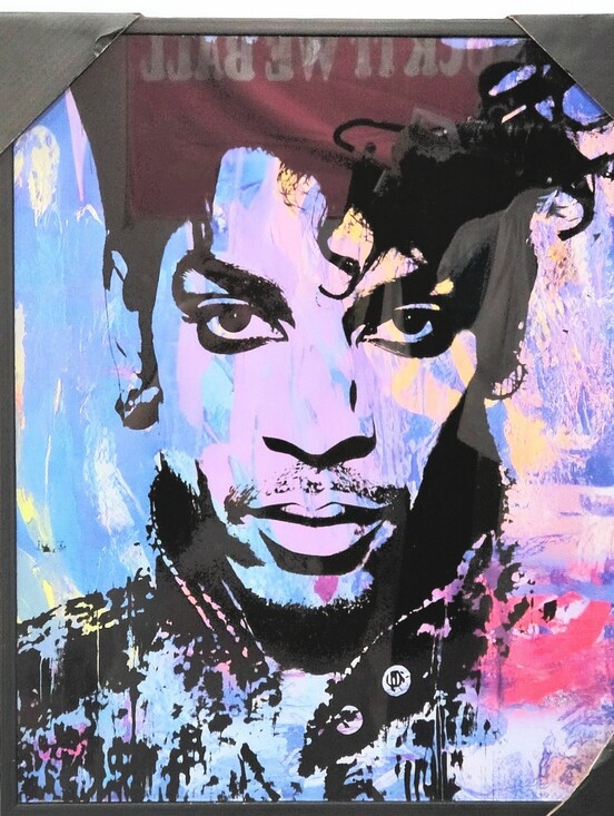 The Pop Art Factory Other - The Pop Art Factory Prince Print Vinyl Canvas  Framed Wall Decor